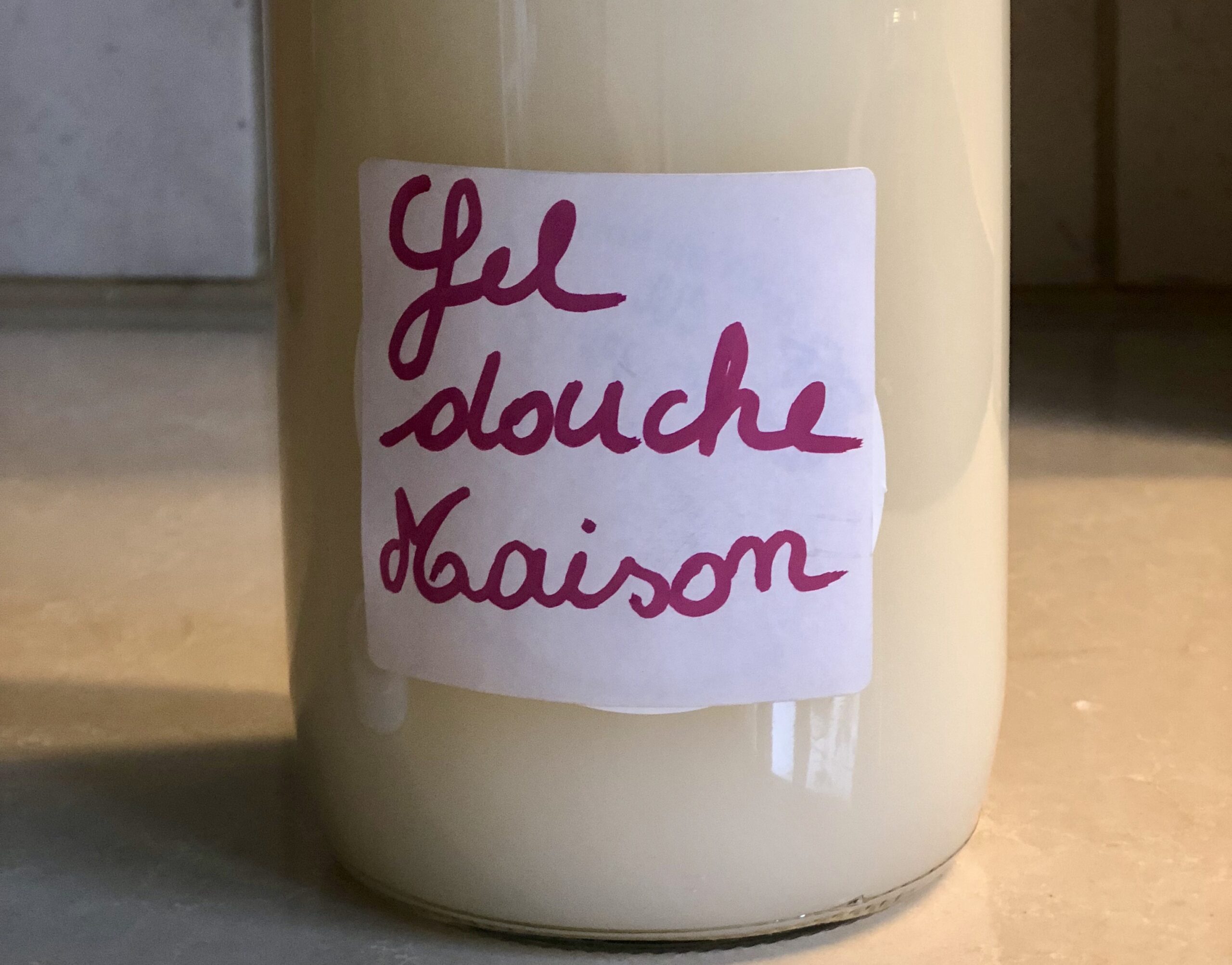 Gel douche maison