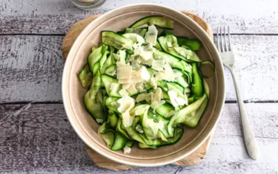 Tagliatelles de courgette au parmesan